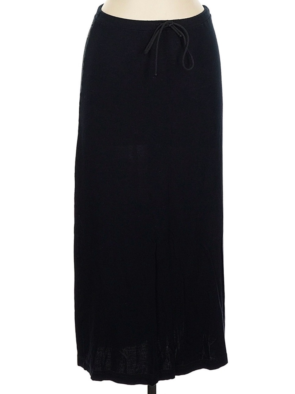 Armani Jeans Black Drawstring Maxi Skirt